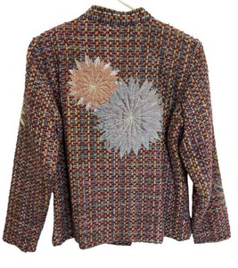 Indigo Moon (New with tags) Womens XS Handwoven Floral Jacket
