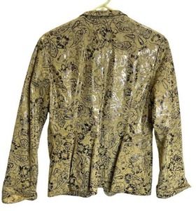 Pamela McCoy Womens 100% Genuine Leather Jacket (Size Small)