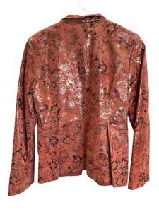 Pamela McCoy Womens 100% Genuine Leather Jacket (Size Small)