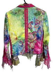 Vintage Boho Chic Womens Size 8 Casual Bohemian Blazer Sport Coat
