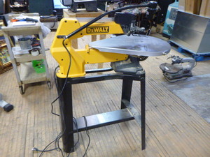 lot 17 image: DeWalt 20 Scroll Saw with Light on Stand