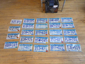 lot 52 image: Old Minnesota License Plates