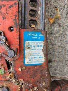 lot 99 image: Pintle Hitch, 55 Barrel Pump, Hi-Lift Jack