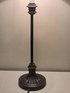 lot 94 image: Chic Molded Candlestick Lamp