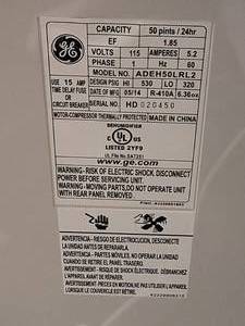 lot 105 image: GE Dehumidifier - ADEH50LRL2