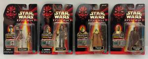 1998 STAR WARS  Episode I Action Figures With CommTech Chip Collection 3 (NIB)