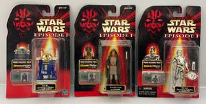 1999 STAR WARS  Episode I Action Figures With CommTech Chip Collection 3 (NIB)
