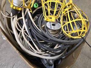 large box of wiring items