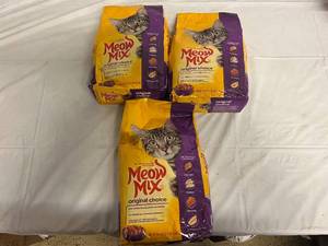 3 Bags of Meow Mix Original Choice