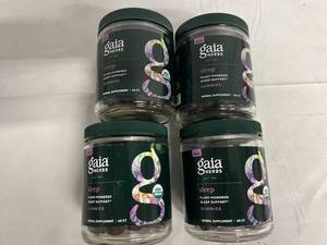 4 Bottles of Gaia Herbs Sleep Gummies