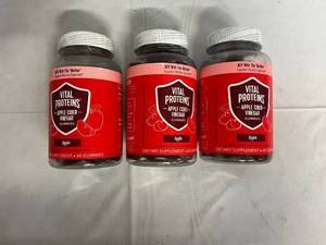 3 Bottles of Vital Proteins Apple Cider Vinegar Gummies