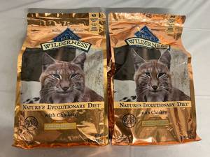 2 Bags of Blue Wilderness Weight Control Cat food