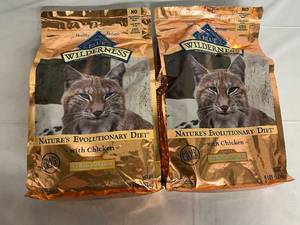 2 Bags of Blue Wilderness Weight Control Cat food