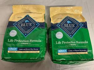 2 Bags of Blue Wilderness Adult Dog Food - Lamb
