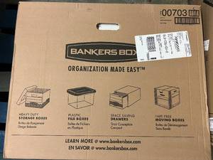 12 Cardboard Banker Boxes