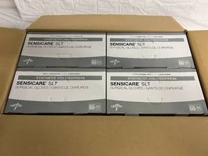 4 x 50ct Boxes of Sensicare Surgical Gloves - Large