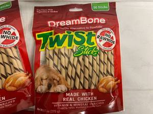 3 x 50 Packs of DreamBone Twist Sticks Dog Treats