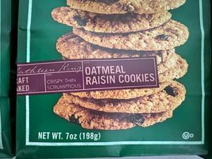 3 Bags of Tates Oatmeal Raisin Cookies