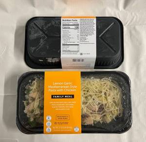 A. 2x 1.69lbs Family Meal Lemon Garlic Mediterranean Style Pasta wChicken(Target)