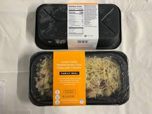 A. 2x 1.69lbs Family Meal Lemon Garlic Mediterranean Style Pasta wChicken(Target)