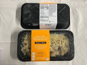 A. 2x 1.69lbs Family Meal Lemon Garlic Mediterranean Style Pasta wChicken(Target)