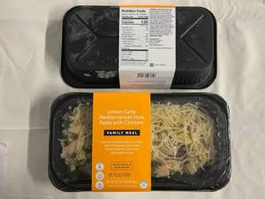 A. 2x 1.69lbs Family Meal Lemon Garlic Mediterranean Style Pasta wChicken(Target)