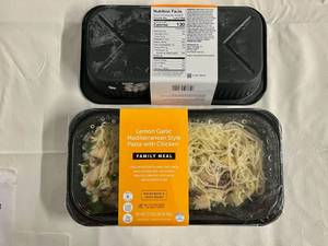 A. 2x 1.69lbs Family Meal Lemon Garlic Mediterranean Style Pasta wChicken(Target)