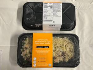 A. 2x 1.69lbs Family Meal Lemon Garlic Mediterranean Style Pasta wChicken(Target)