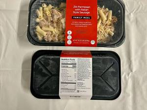 G. 2x 1.69lbs Family Meal Ziti Parmesan wItalian Sausage(Target)