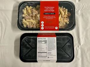 G. 2x 1.69lbs Family Meal Ziti Parmesan wItalian Sausage(Target)