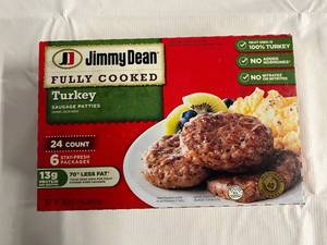 F. 24ct Jimmy Dean Turkey Sausage Patties