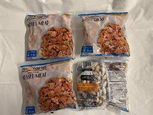 C. 4x 16oz Fully Cooked Mussel Meat