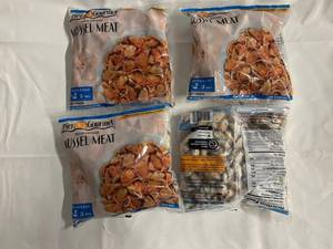 C. 4x 16oz Fully Cooked Mussel Meat