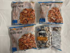 C. 4x 16oz Fully Cooked Mussel Meat