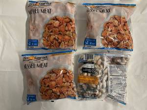 C. 4x 16oz Fully Cooked Mussel Meat