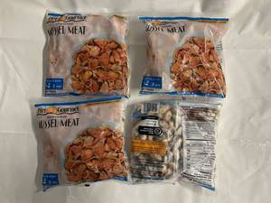 C. 4x 16oz Fully Cooked Mussel Meat