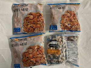 C. 4x 16oz Fully Cooked Mussel Meat