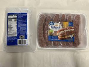 G. 2x 45.6oz Beer n Bratwurst(12per Package)