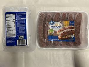 G. 2x 45.6oz Beer n Bratwurst(12per Package)