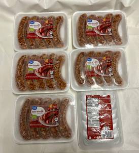 A. 6x 1lb 3oz Hot Italian Sausage