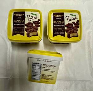 B. 3x 9.5oz Frozen Chocolate Covered Banana Bites