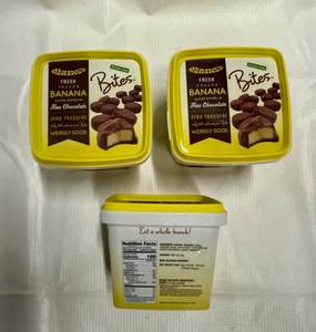 B. 3x 9.5oz Frozen Chocolate Covered Banana Bites