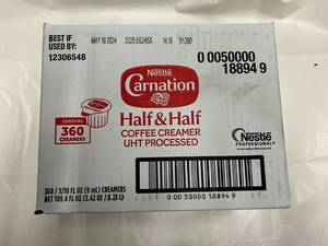 360x Carnation Half & Half Coffee Creamer