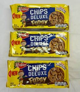 3x 9.6oz Keebler Chips Deluxe Fudgy