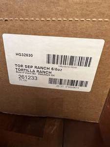 6x 6oz Garden Veggie Tortilla Chips-Ranch Flavor