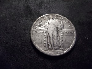 1918 D Standing Liberty Quarter