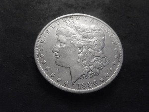 1886 O Morgan Silver Dollar
