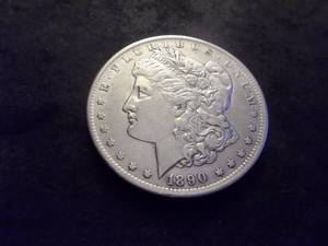 1890 O Morgan Silver Dollar