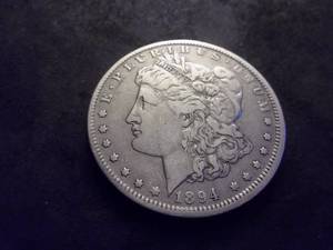 1894 O Morgan Silver Dollar