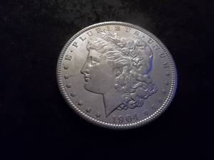 1904 O Morgan Silver Dollar